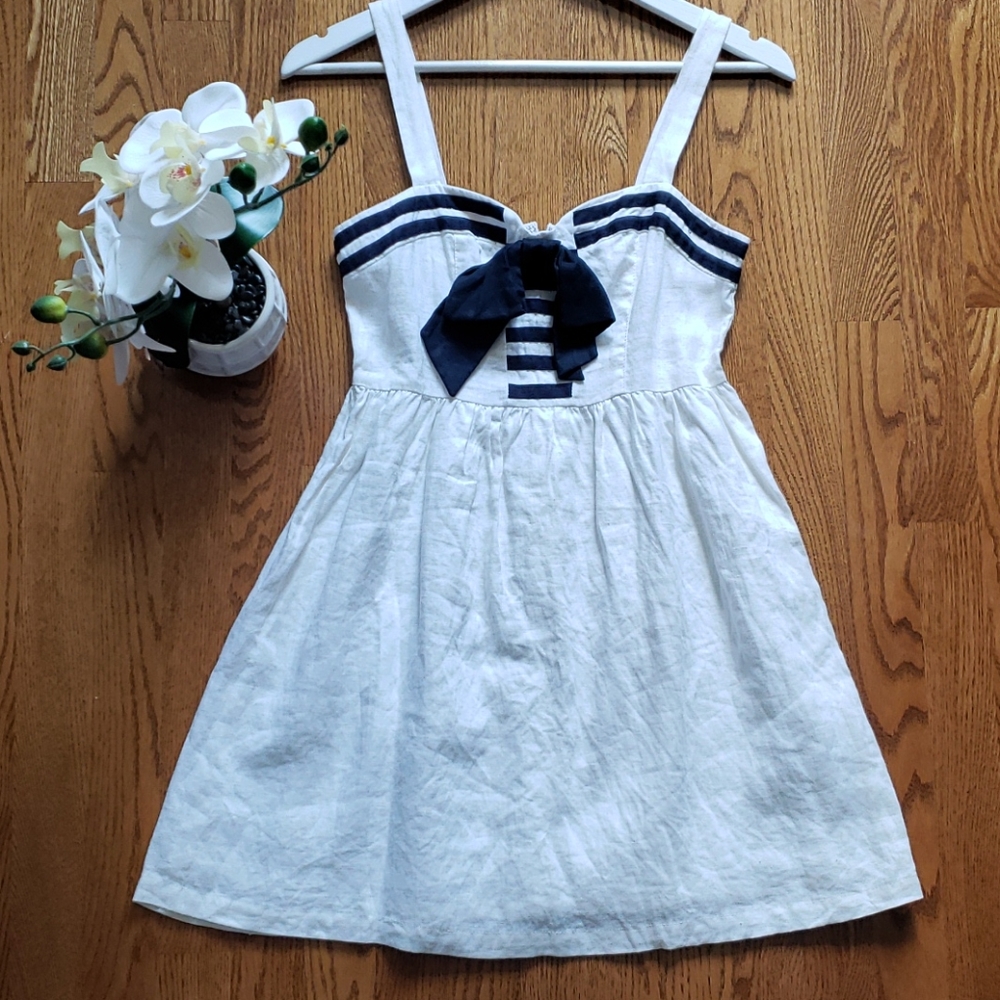 Fit and flare Linen summer dress